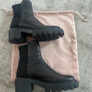 Stuart Weitzman Platform Slip-On Boots (Size 9)